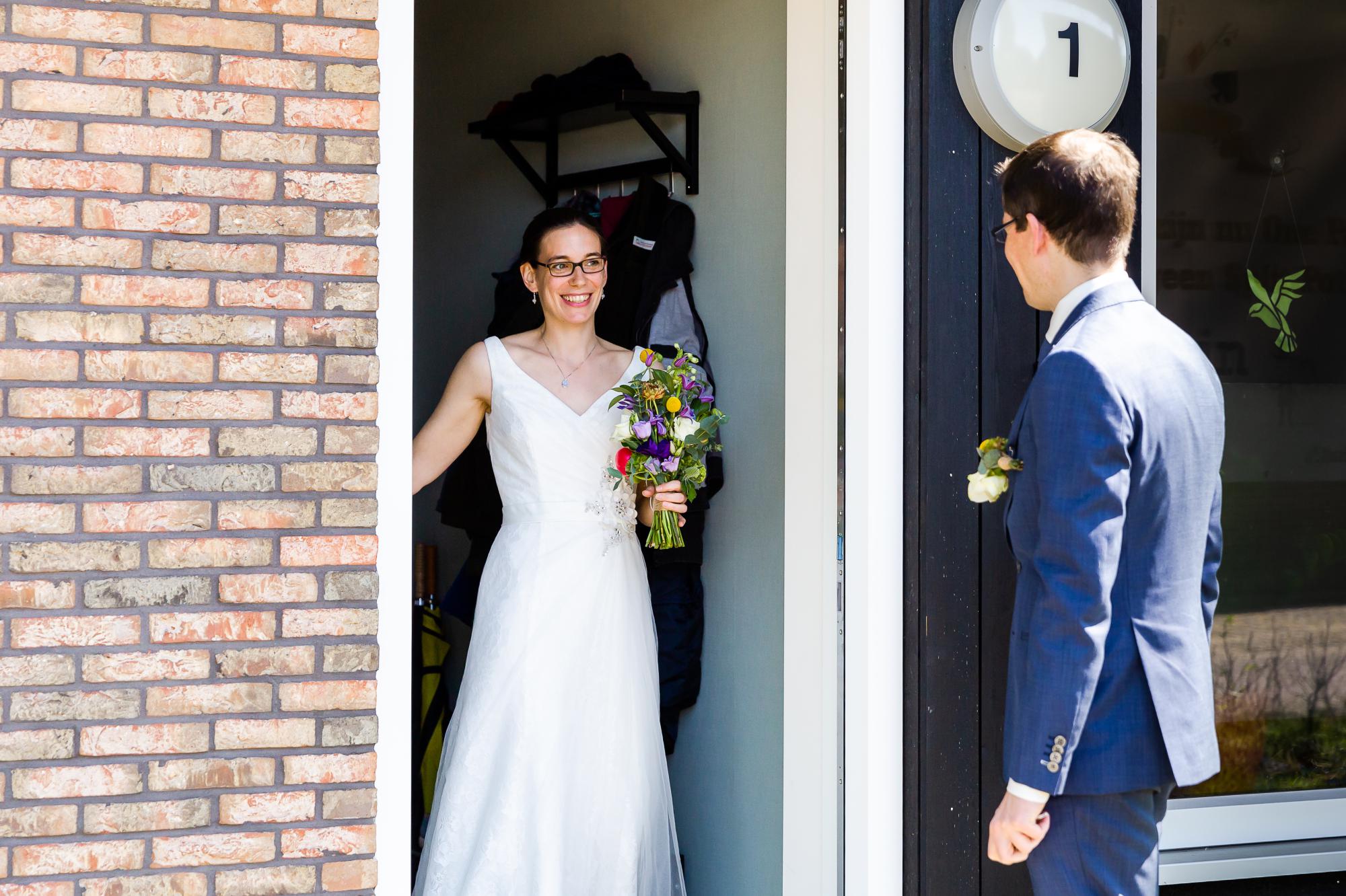 Feestmoment tijdens de bruiloft van Bruiloft in Friesland