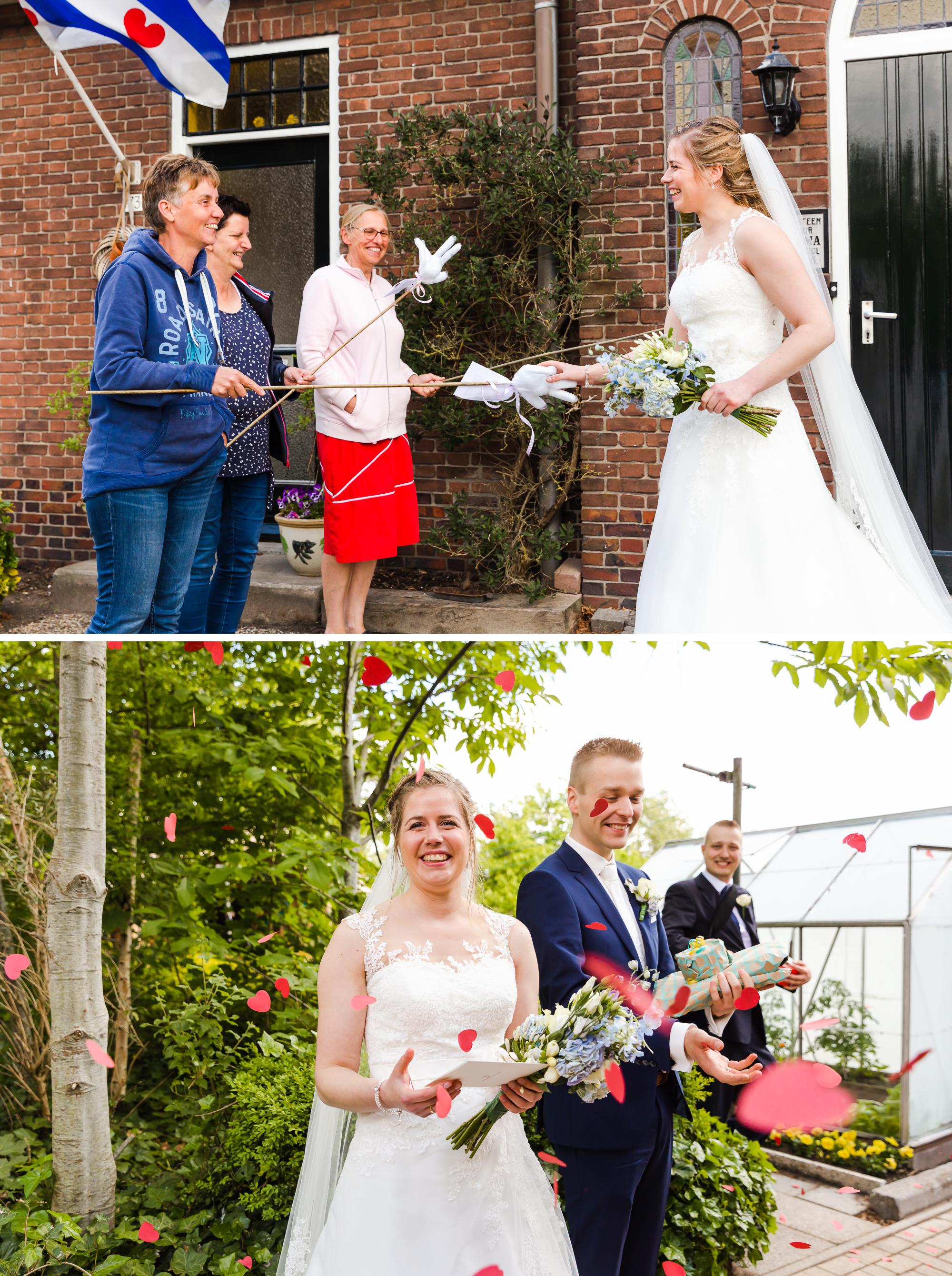 Moment tijdens de bruiloft van Bruiloft in Friesland