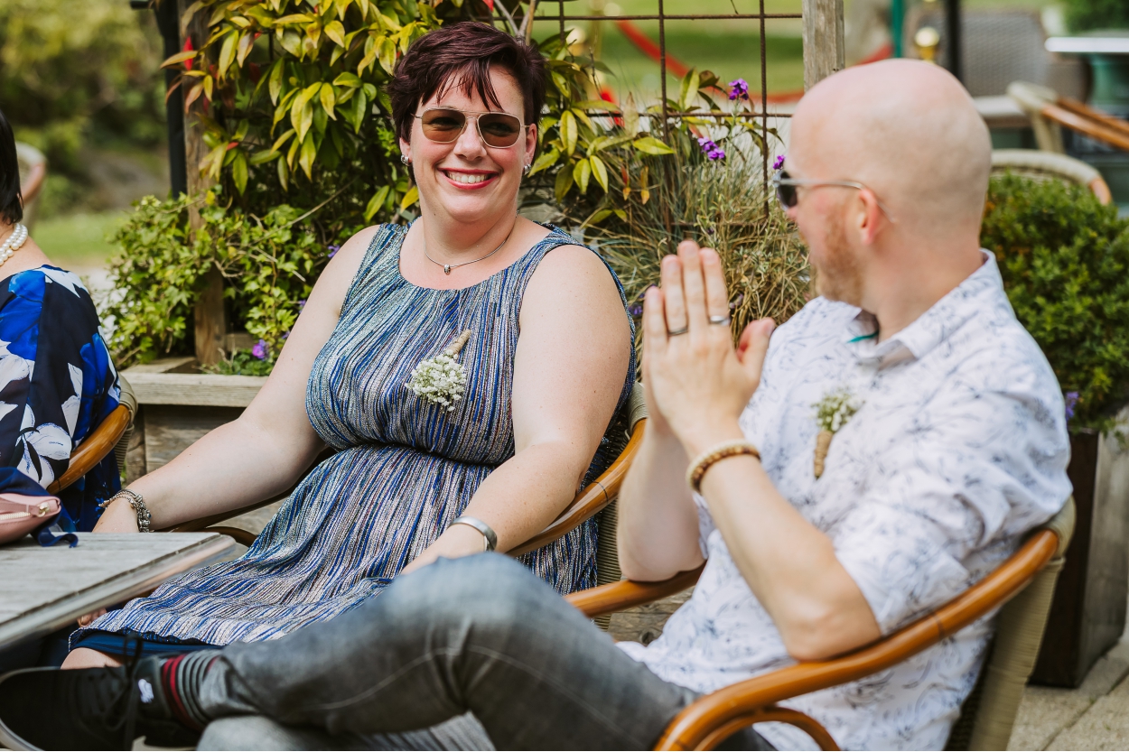 Moment tijdens de bruiloft van Henk & Marijke