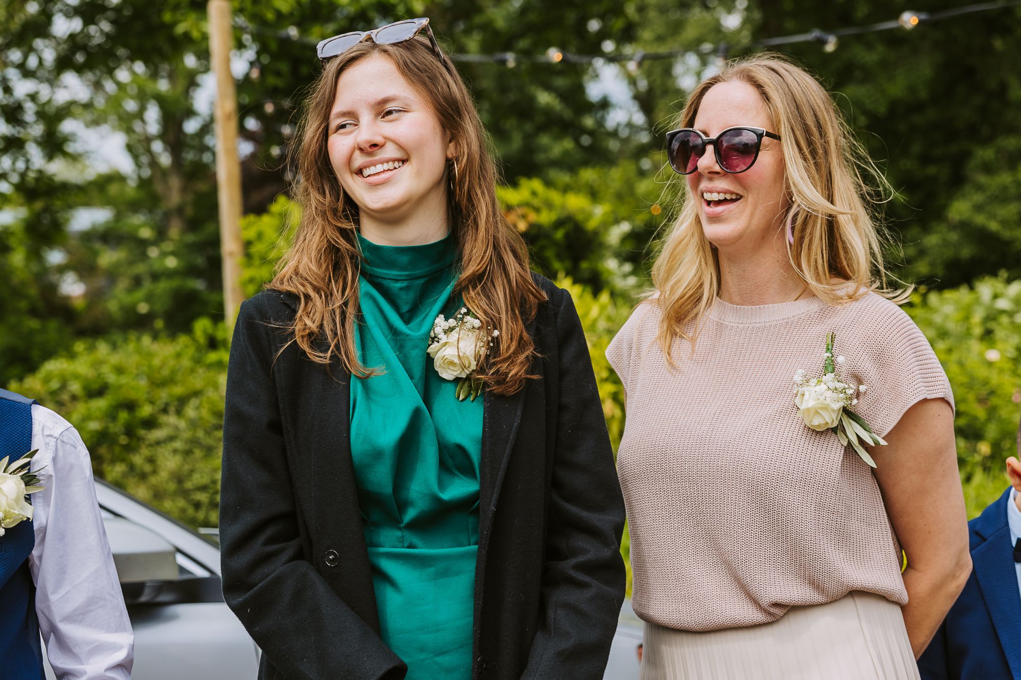 Moment tijdens de bruiloft van Frits & Leslie