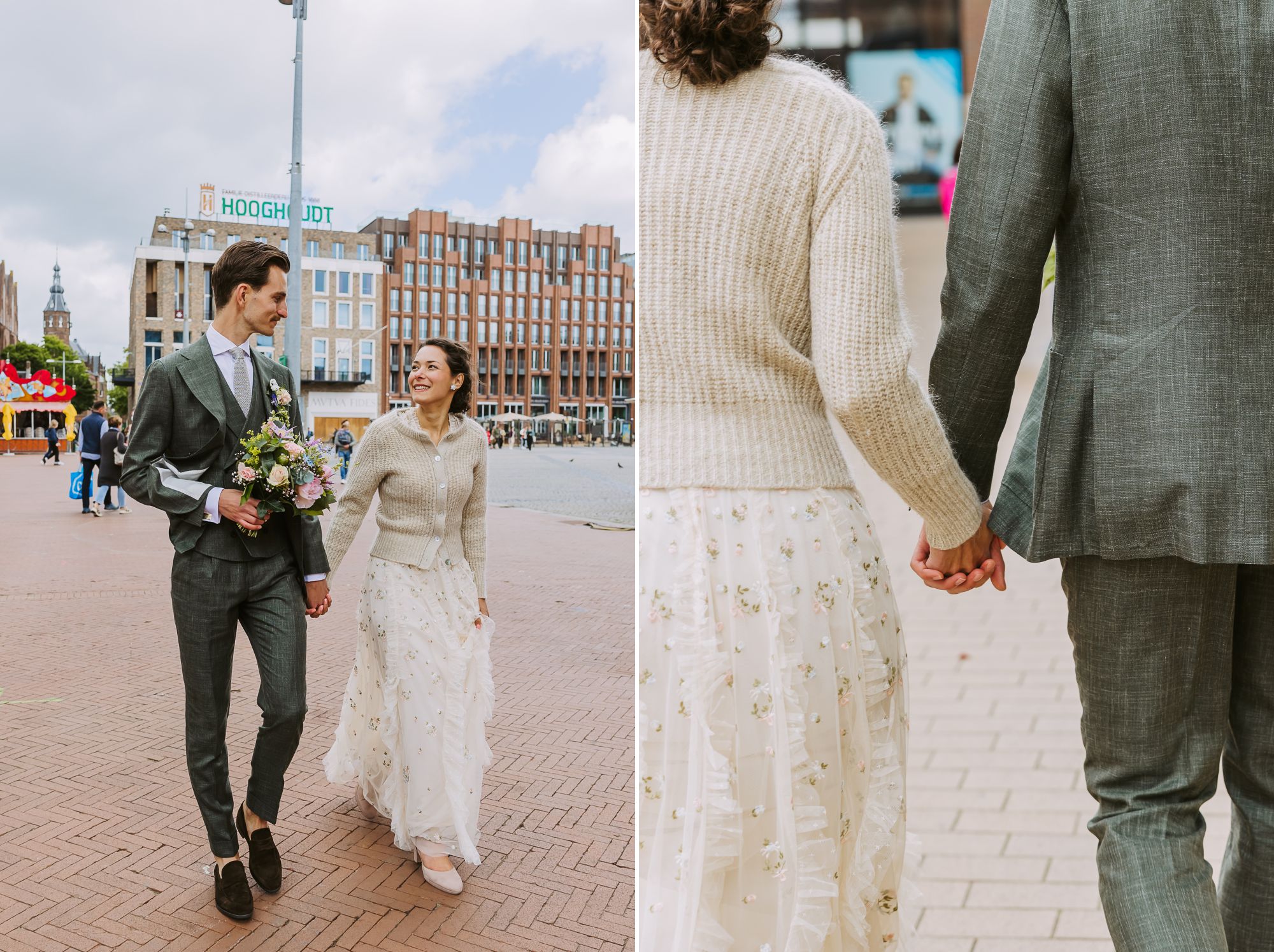 Gasten tijdens het feest van Ruben & Melissa