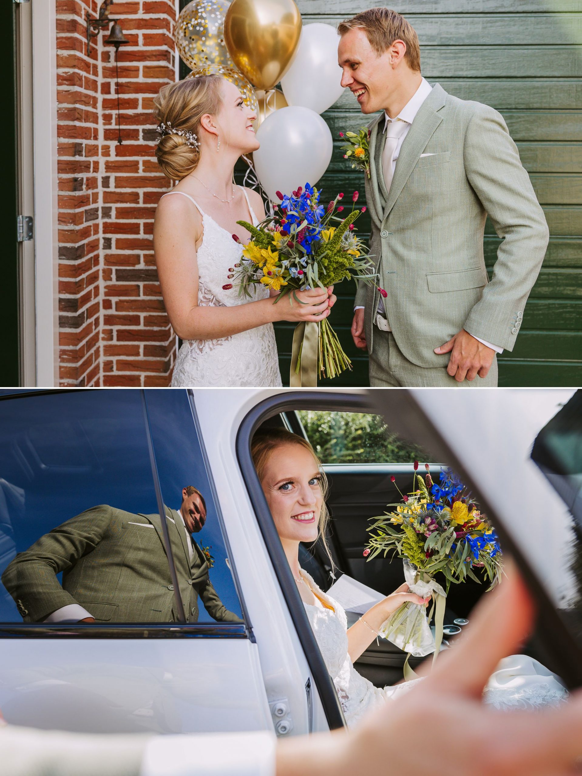 Moment tijdens de bruiloft van Bruiloft in Friesland