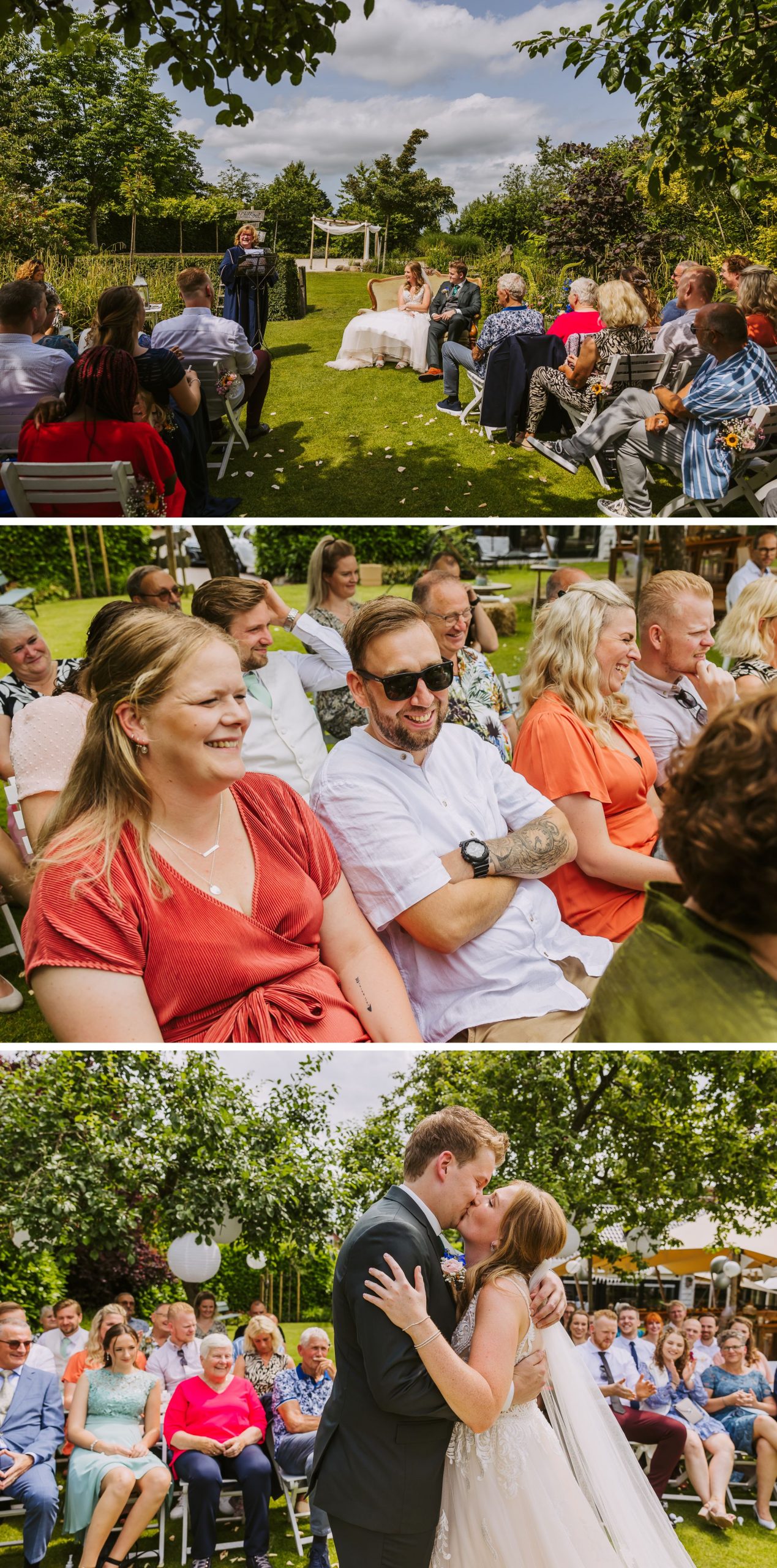 Gasten tijdens het feest van Bruiloft bij De Kruimel