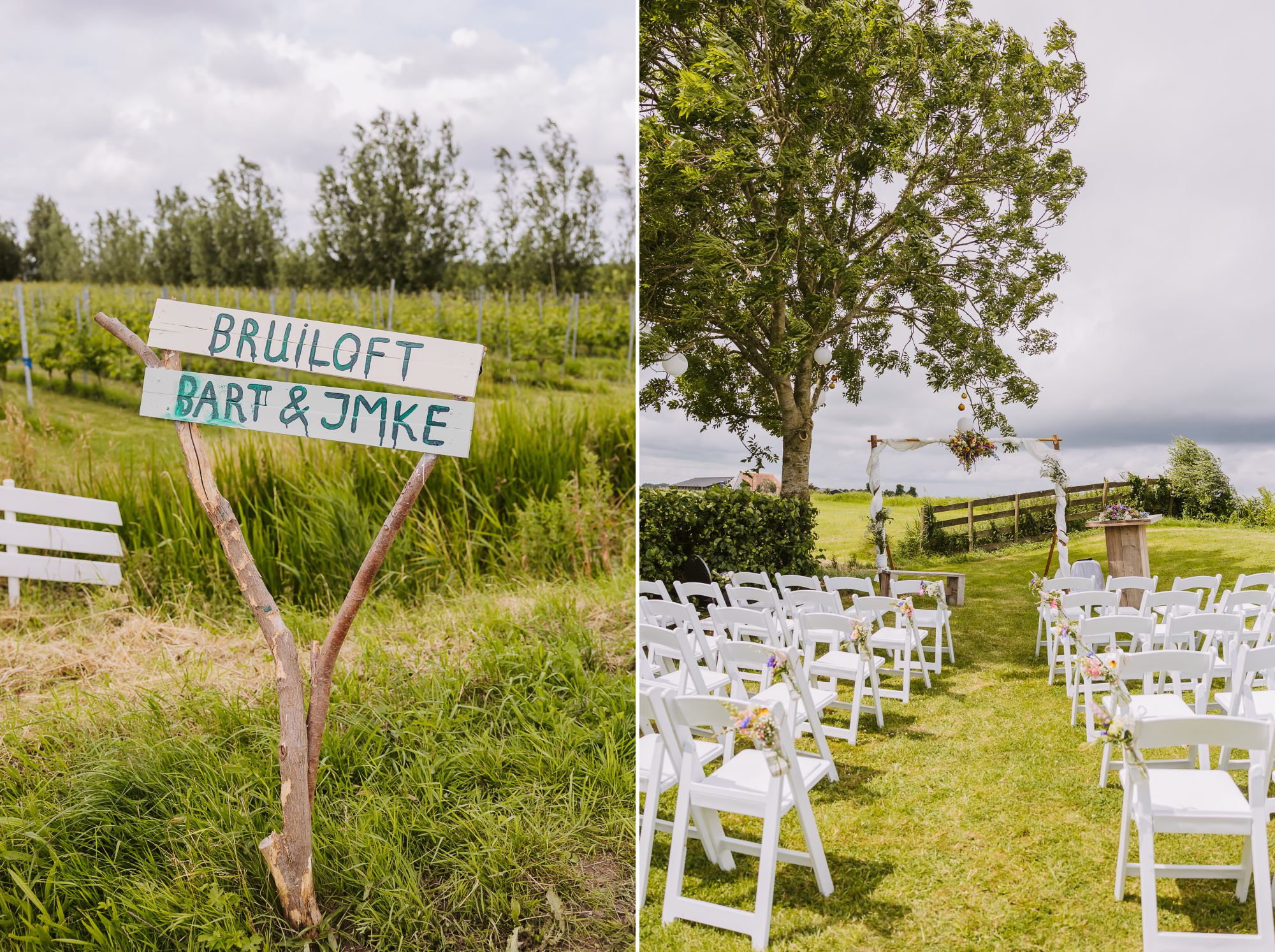 Sfeerfoto van de bruiloft van Bruiloft in Friesland