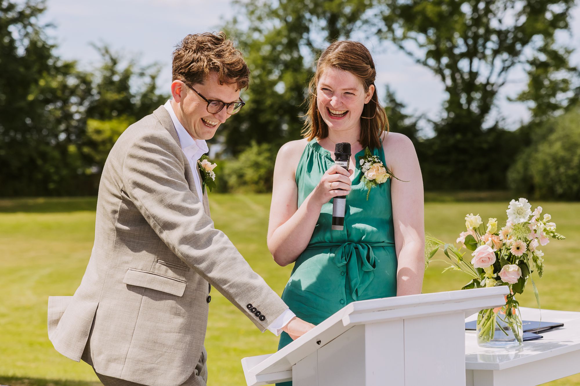 Slotmoment van de bruiloftsdag van Auke & Eveline
