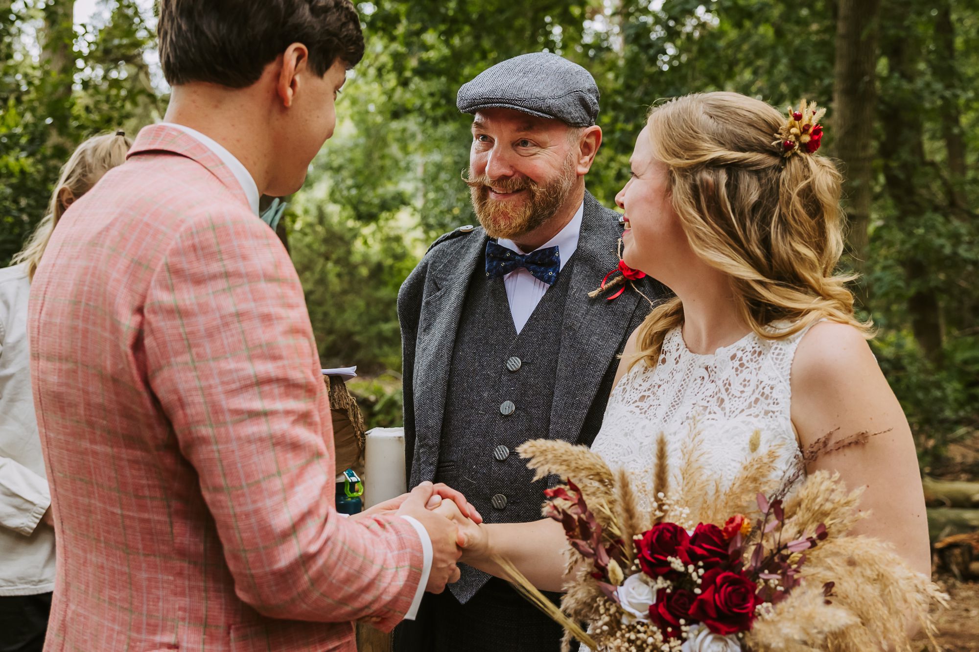 Moment tijdens de bruiloft van Thijs & Carin