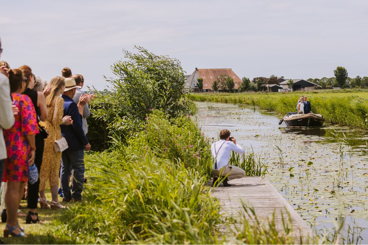 Slotmoment van de bruiloftsdag van Bruiloft bij de Thaborhoeve