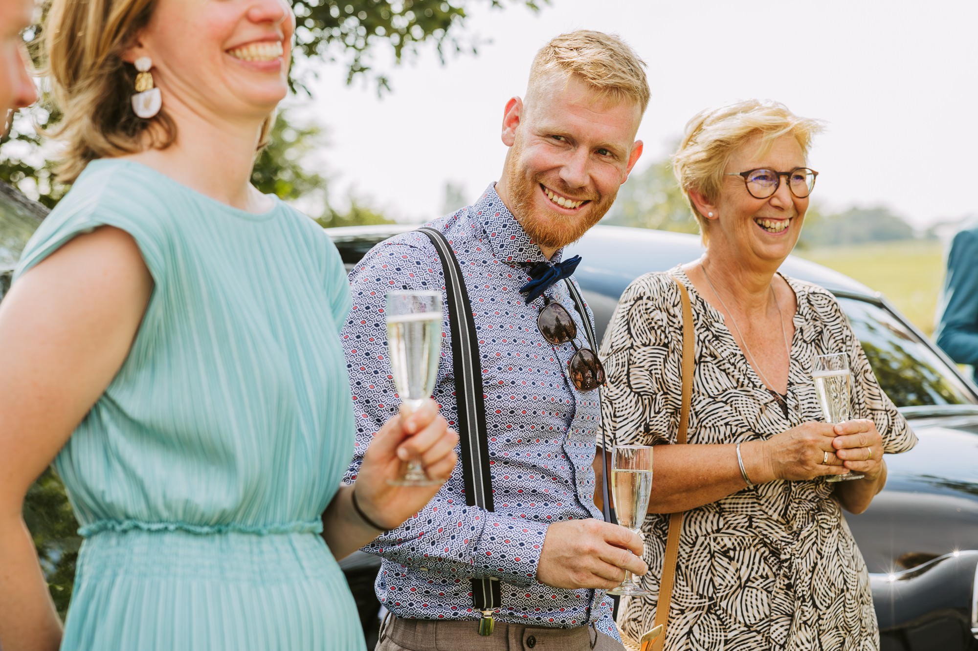 Sfeerfoto van de bruiloft van Bruiloft bij It Flinkeboskje